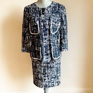 Escada Black & White Summer Suit